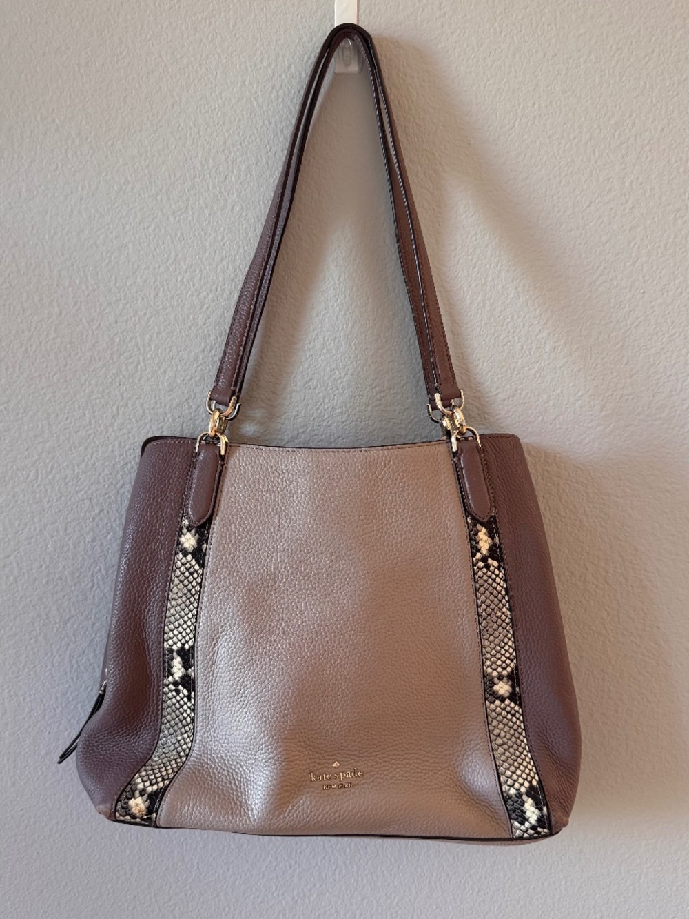 Kate Spade Jackson Mixed Material Leather Tote Bag